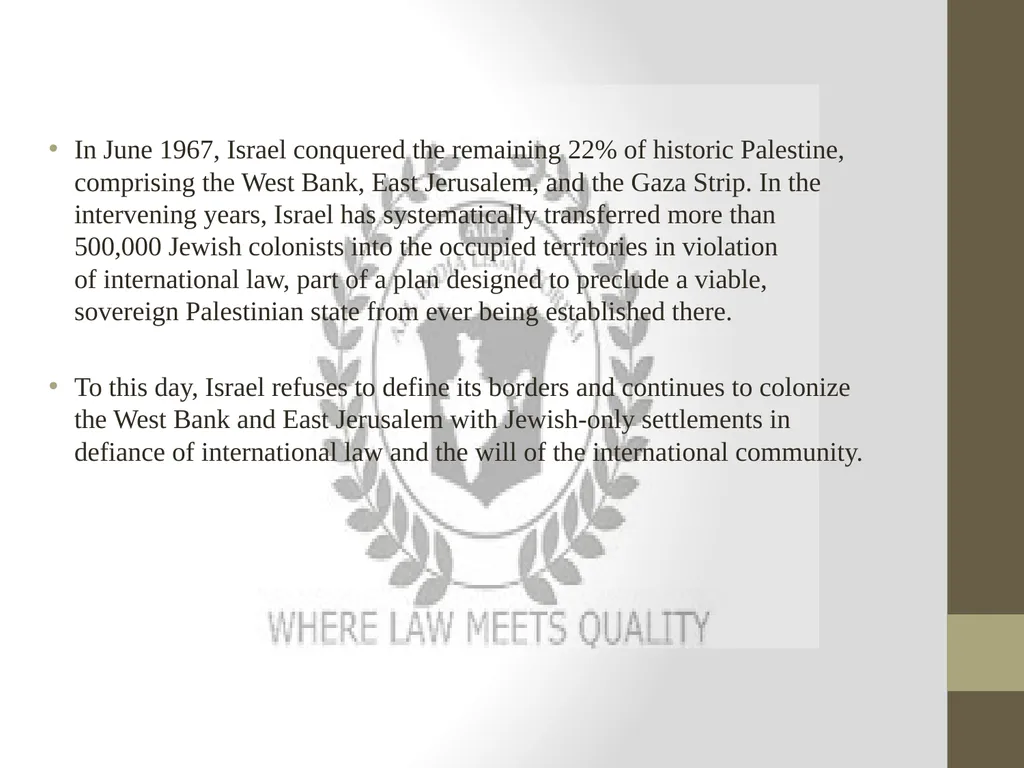 THE UN PARTITION PLAN AND INTERNATIONAL LAW BY - slide 14 of 15