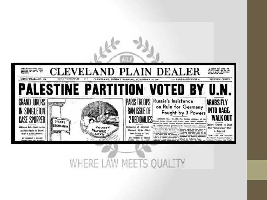 THE UN PARTITION PLAN AND INTERNATIONAL LAW BY - slide 10 of 15