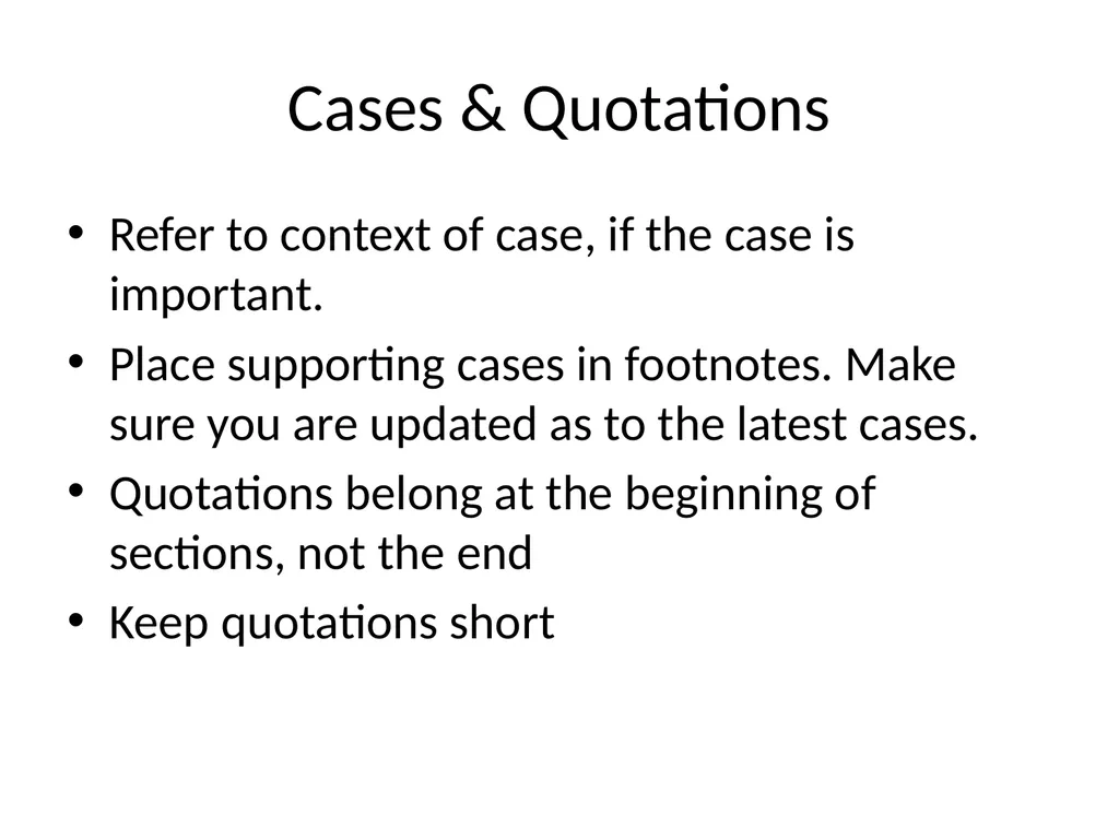 Masters Research Questions and Legal Writing - slide 46 of 51
