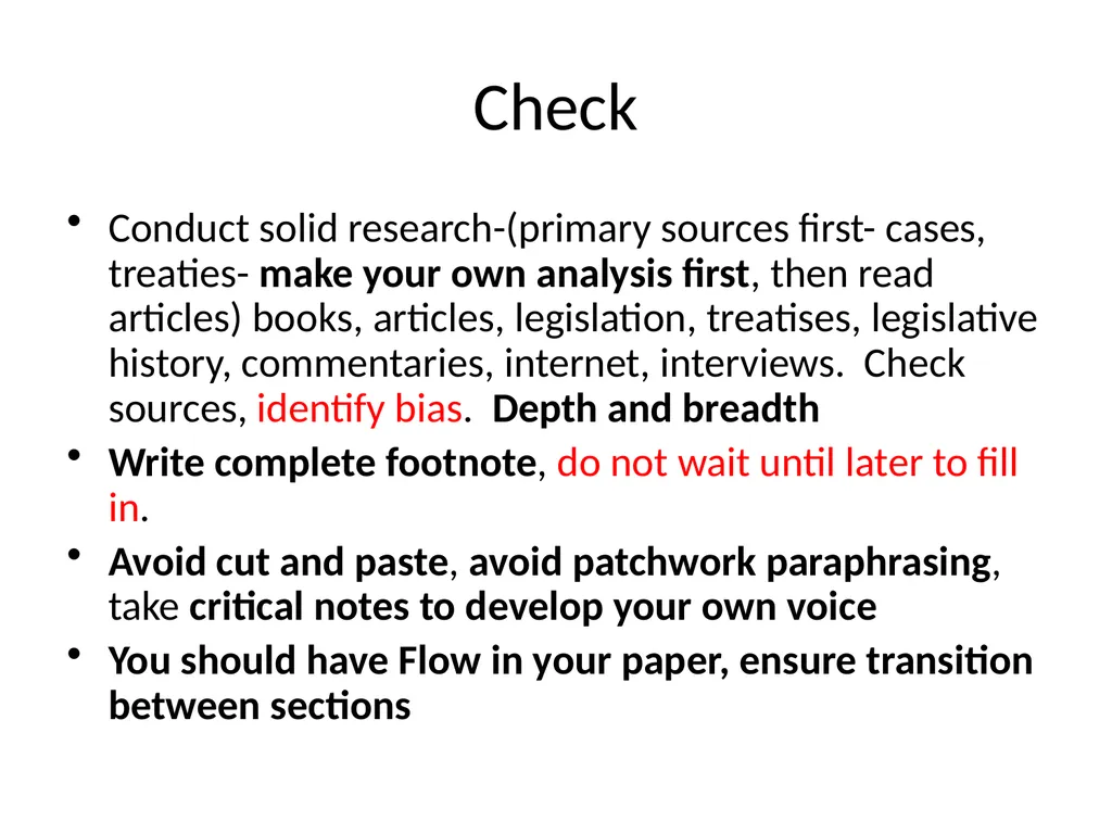 Masters Research Questions and Legal Writing - slide 39 of 51