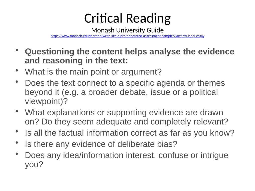 Masters Research Questions and Legal Writing - slide 19 of 51