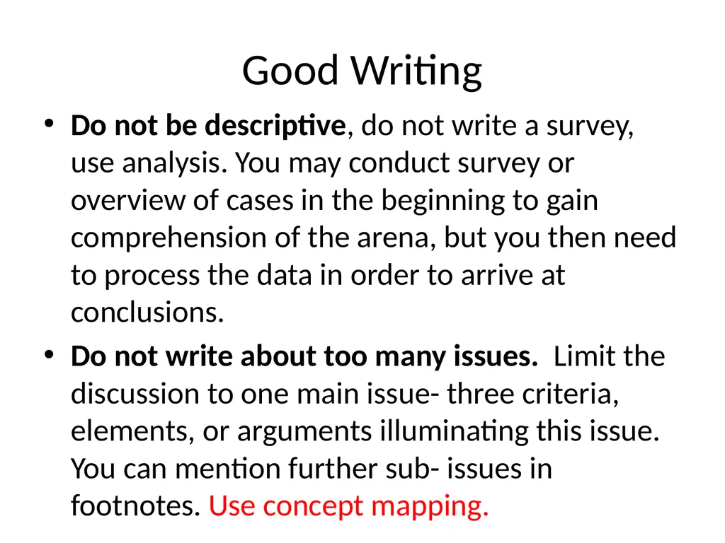 Masters Research Questions and Legal Writing - slide 38 of 51