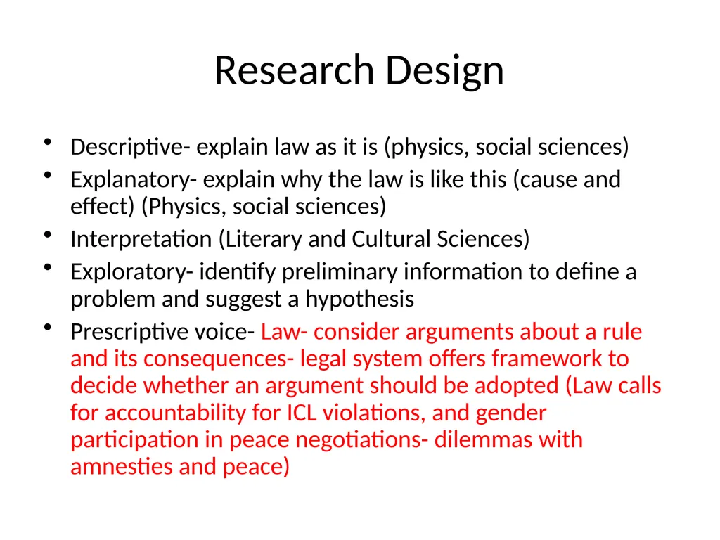 Masters Research Questions and Legal Writing - slide 25 of 51