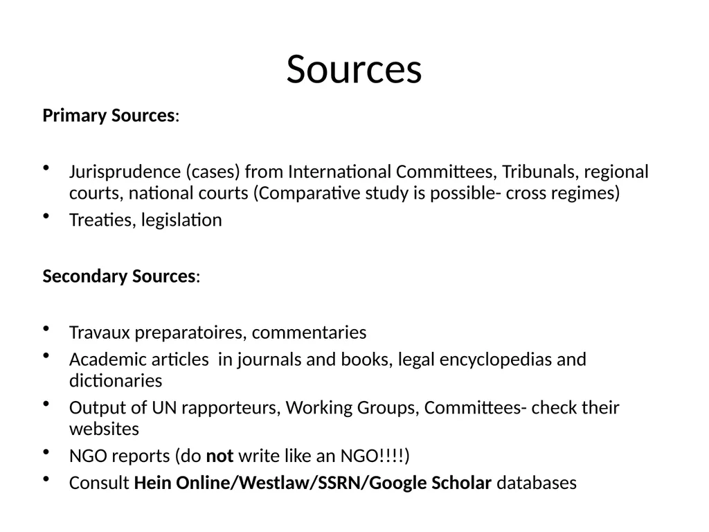 Masters Research Questions and Legal Writing - slide 13 of 51