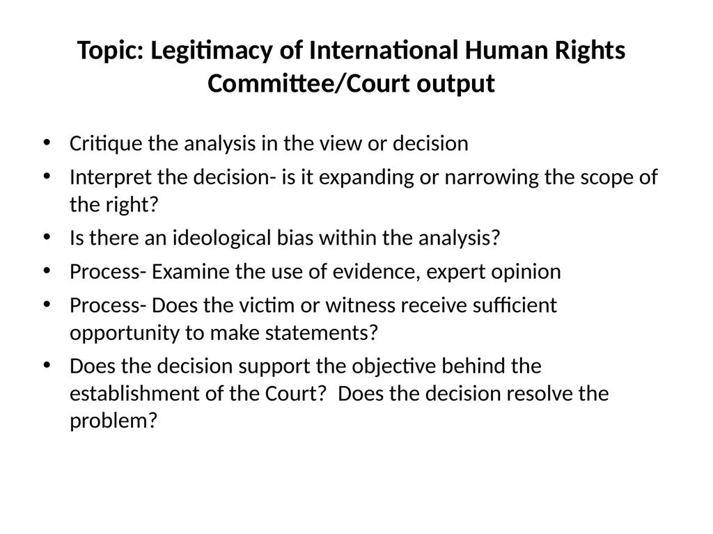 Masters Research Questions and Legal Writing - slide 34 of 51