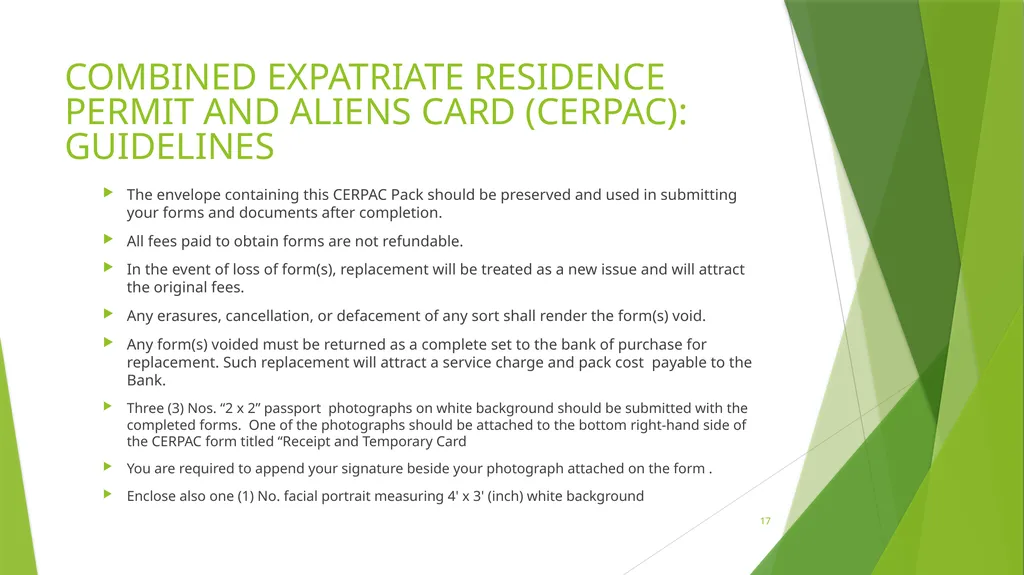 NIGERIAN IMMIGRATION POLICY BEING A PRESENTATION - slide 17 of 23