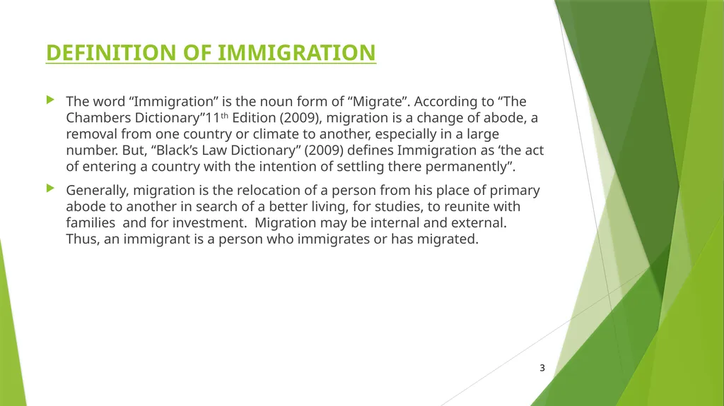 NIGERIAN IMMIGRATION POLICY BEING A PRESENTATION - slide 3 of 23