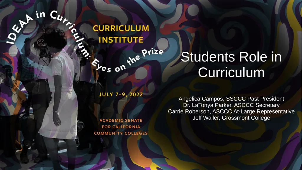 Students Role in Curriculum Angelica Campos, SSCCC - slide 1 of 15