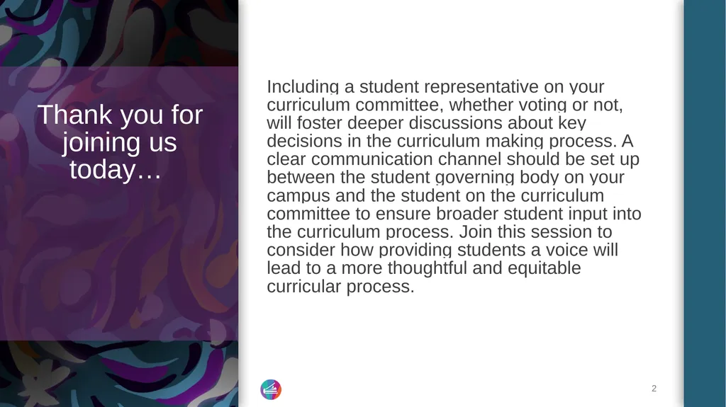 Students Role in Curriculum Angelica Campos, SSCCC - slide 2 of 15