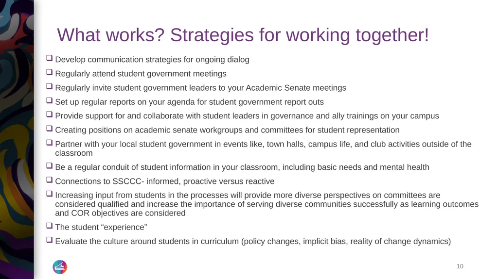 Students Role in Curriculum Angelica Campos, SSCCC - slide 10 of 15