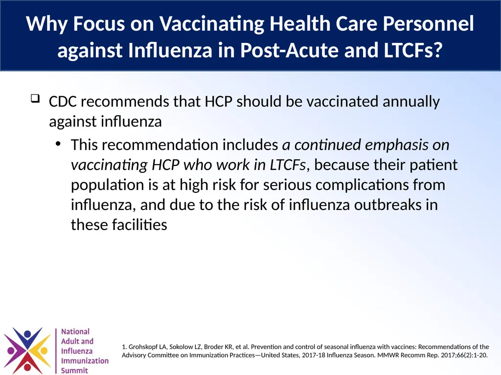 Optimizing Influenza Vaccination for Health Care - slide 10 of 28