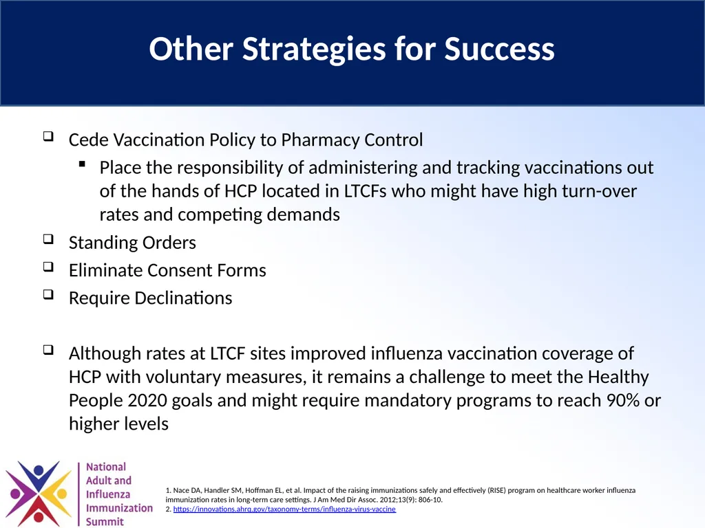 Optimizing Influenza Vaccination for Health Care - slide 16 of 28