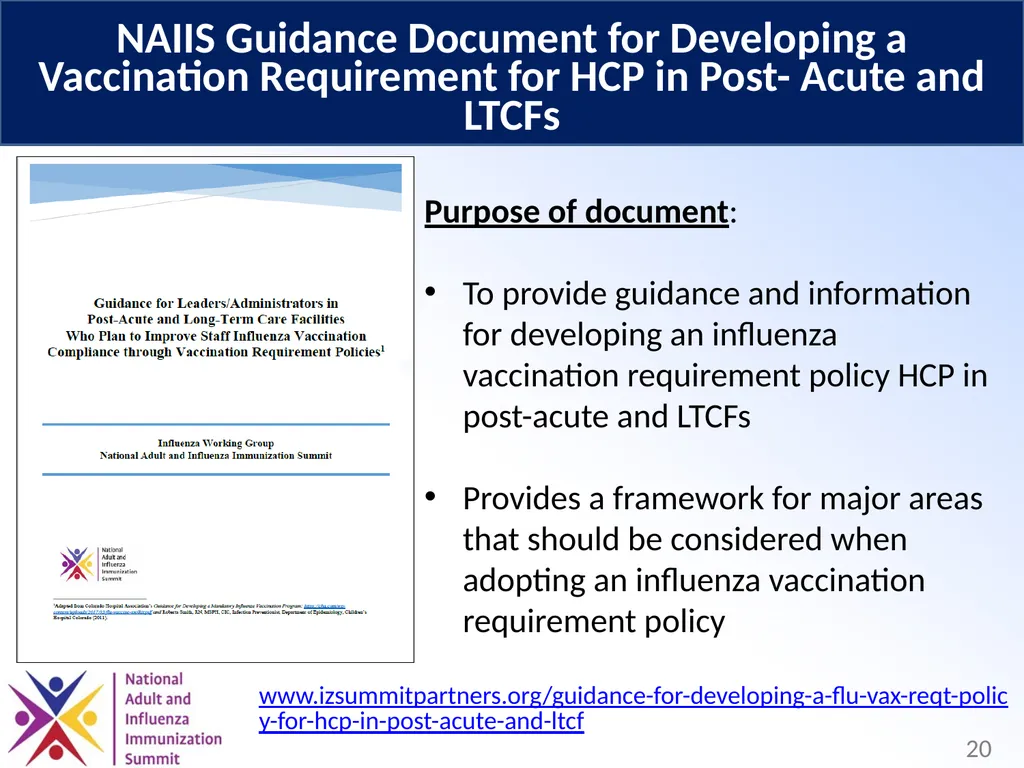 Optimizing Influenza Vaccination for Health Care - slide 20 of 28