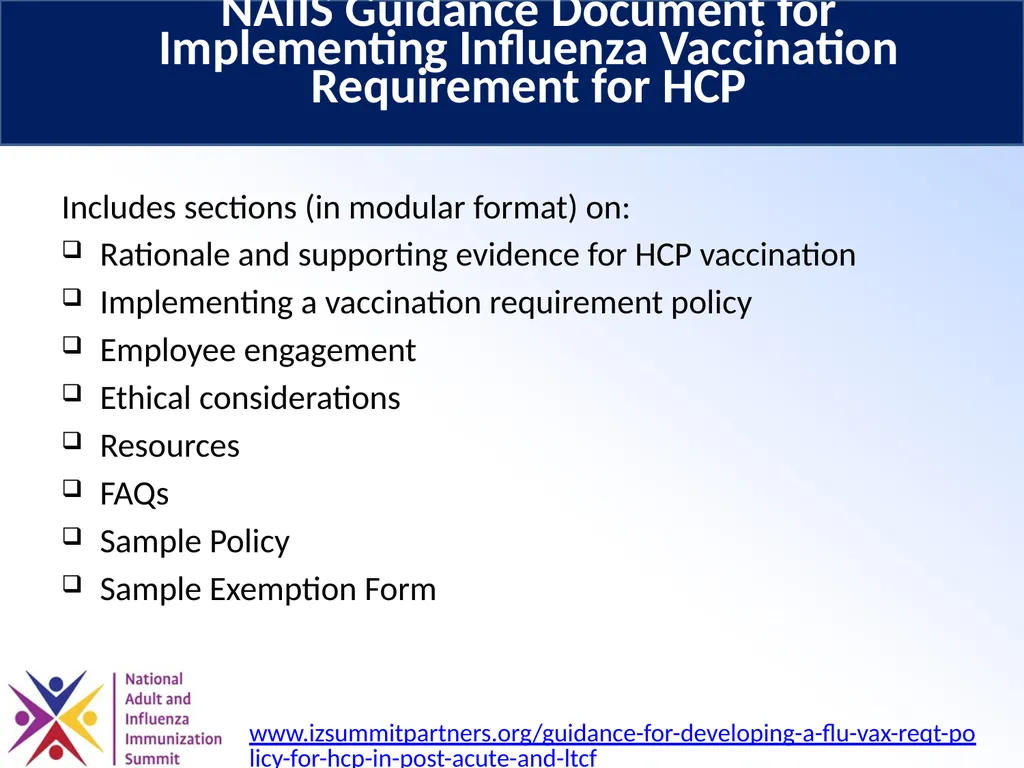 Optimizing Influenza Vaccination for Health Care - slide 21 of 28