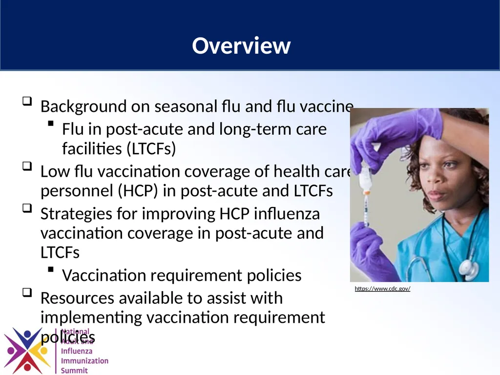Optimizing Influenza Vaccination for Health Care - slide 2 of 28