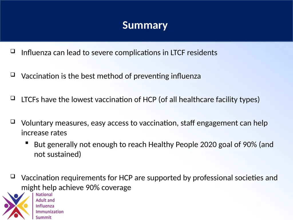 Optimizing Influenza Vaccination for Health Care - slide 28 of 28