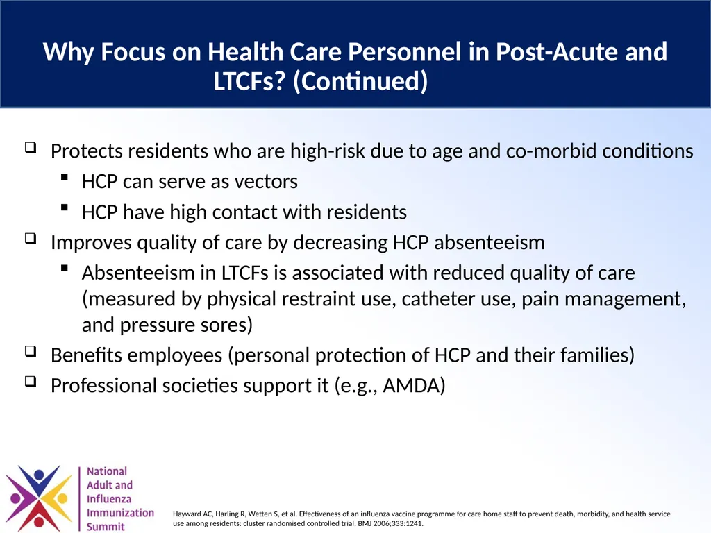 Optimizing Influenza Vaccination for Health Care - slide 11 of 28