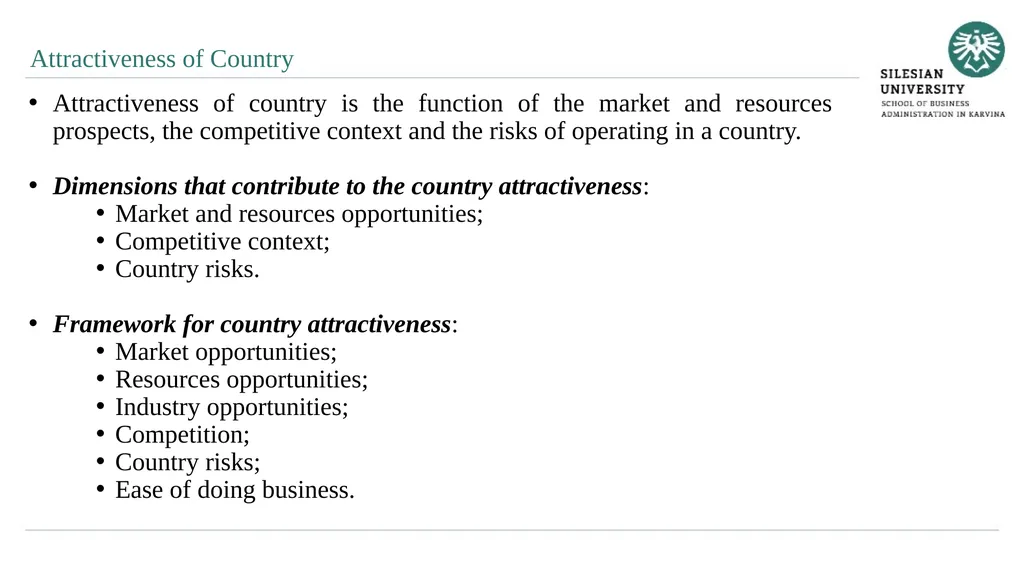 Evaluation of Quality of Business Environment 10. - slide 17 of 27