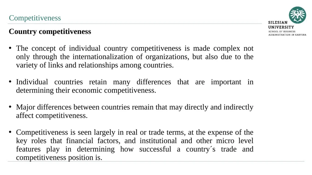 Evaluation of Quality of Business Environment 10. - slide 7 of 27