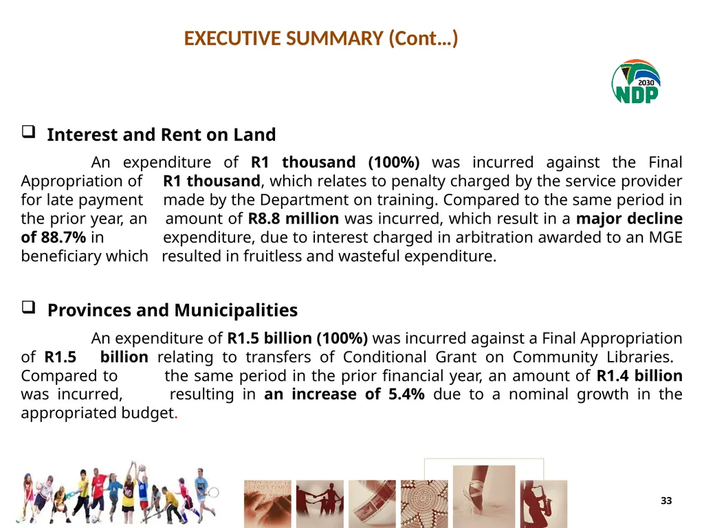 fourth QUARTER PERFORMANCE REPORT - slide 33 of 55
