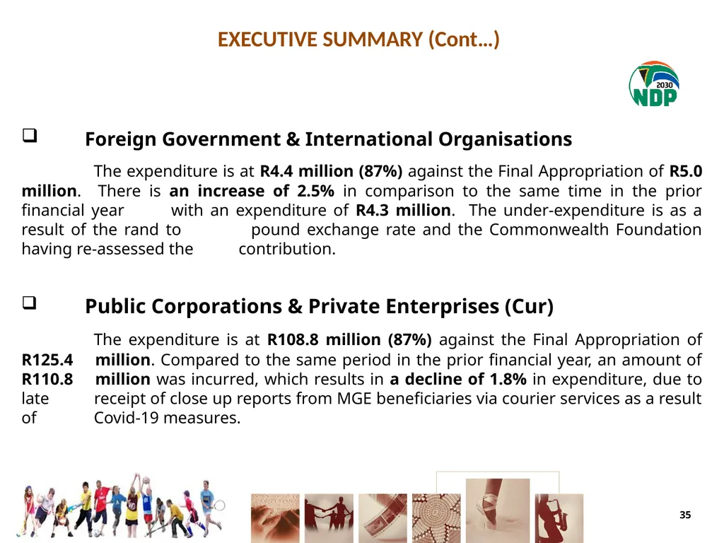 fourth QUARTER PERFORMANCE REPORT - slide 35 of 55