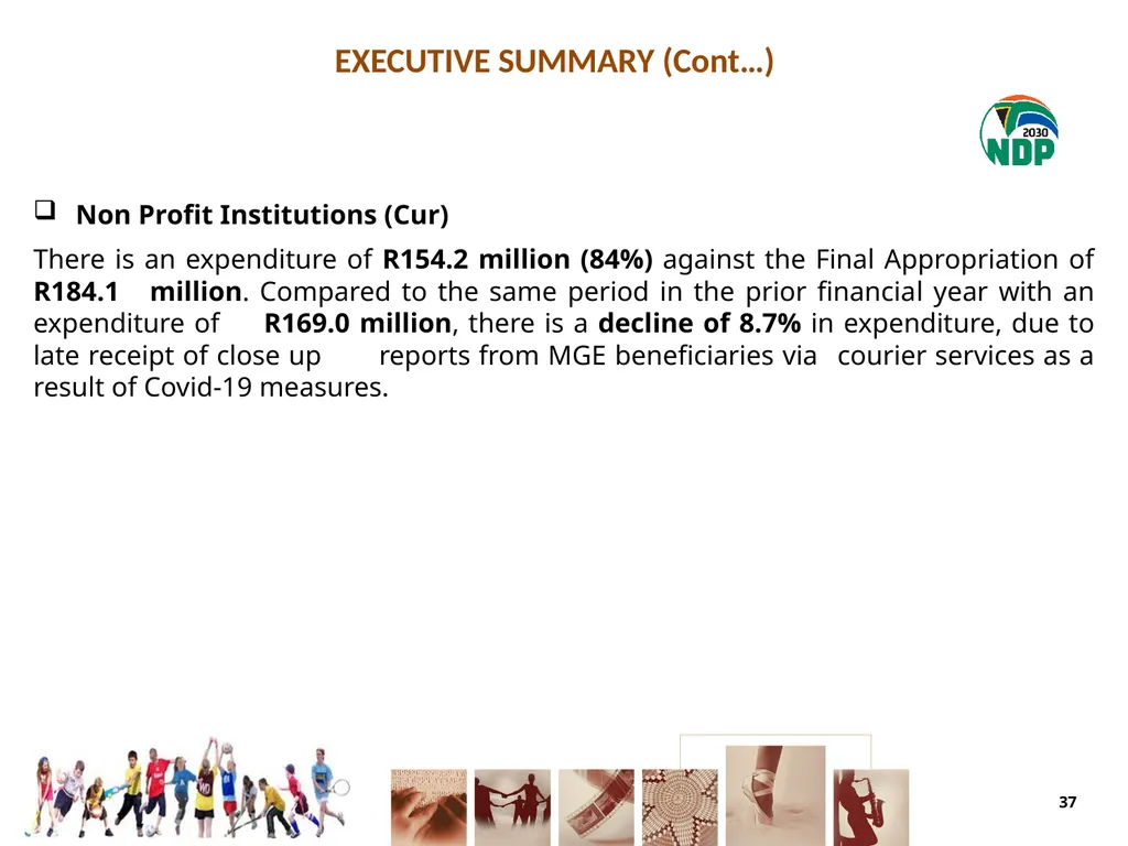 fourth QUARTER PERFORMANCE REPORT - slide 37 of 55