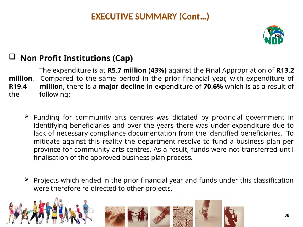 fourth QUARTER PERFORMANCE REPORT - slide 38 of 55