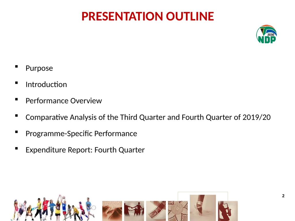 fourth QUARTER PERFORMANCE REPORT - slide 2 of 55