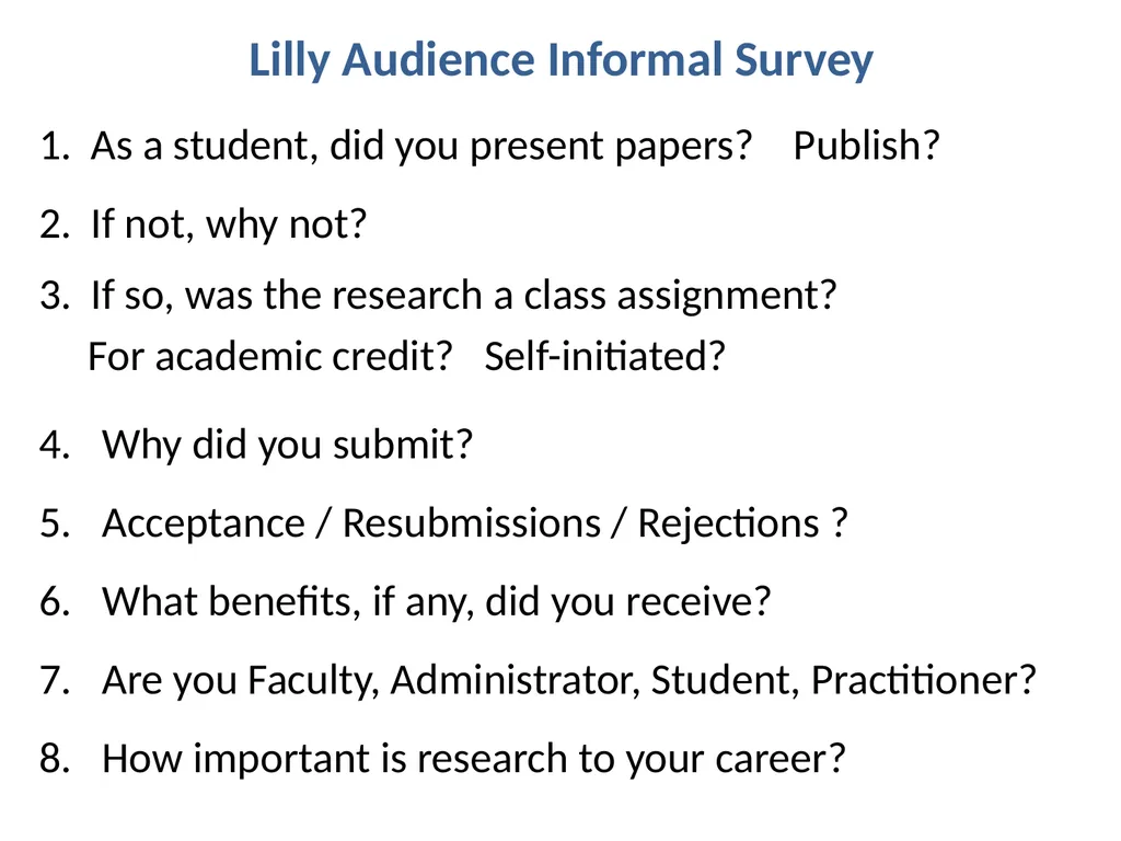 The Merits of Student Scholarship: Exploring - slide 6 of 22