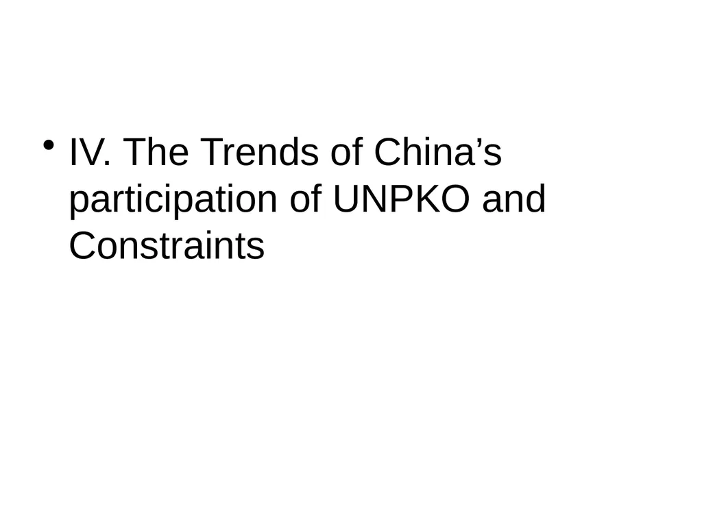 China’s UN Peacekeeping Operations ---Policy - slide 27 of 34