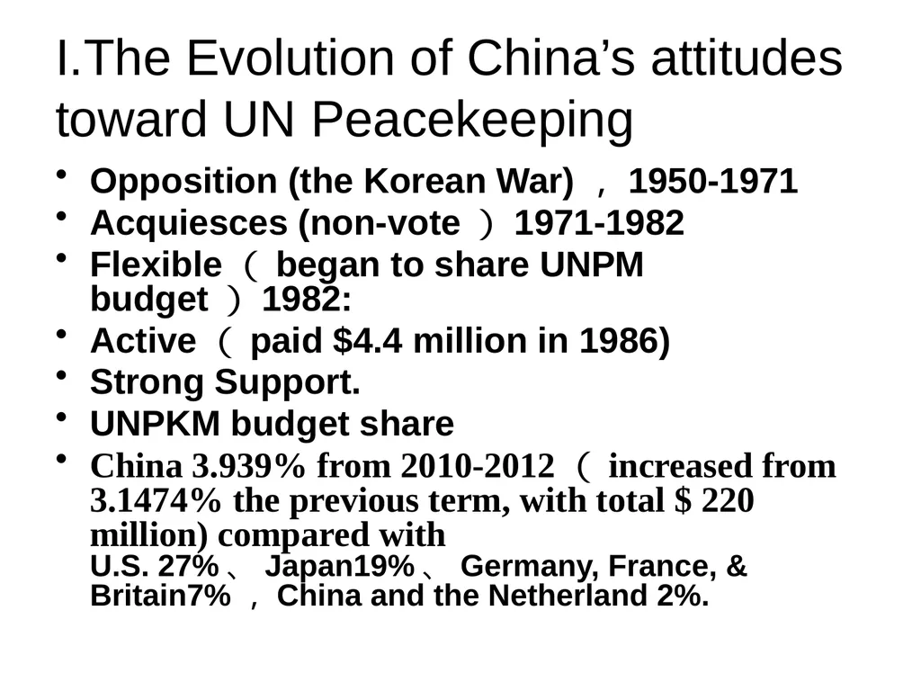 China’s UN Peacekeeping Operations ---Policy - slide 3 of 34