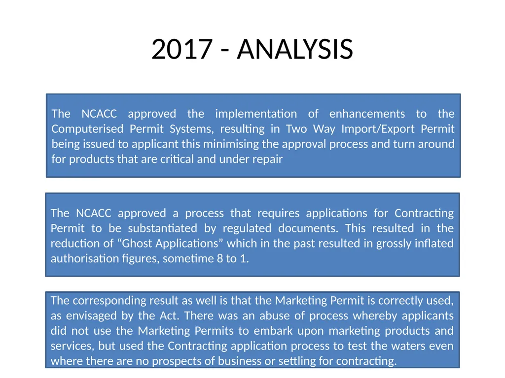 NATIONAL CONVENTIONAL ARMS CONTROL COMMITTEE - slide 36 of 39