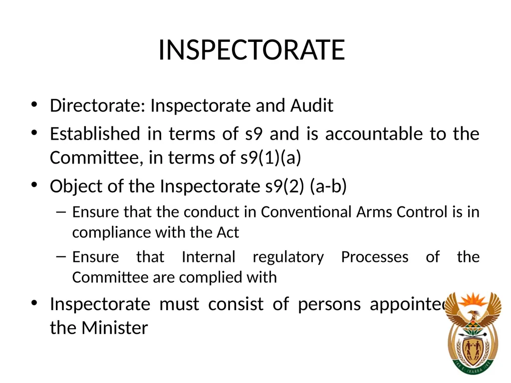 NATIONAL CONVENTIONAL ARMS CONTROL COMMITTEE - slide 20 of 39
