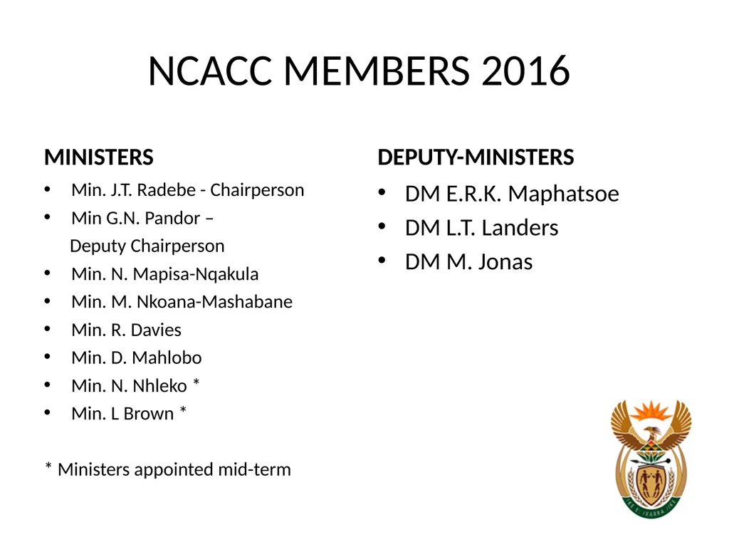 NATIONAL CONVENTIONAL ARMS CONTROL COMMITTEE - slide 14 of 39
