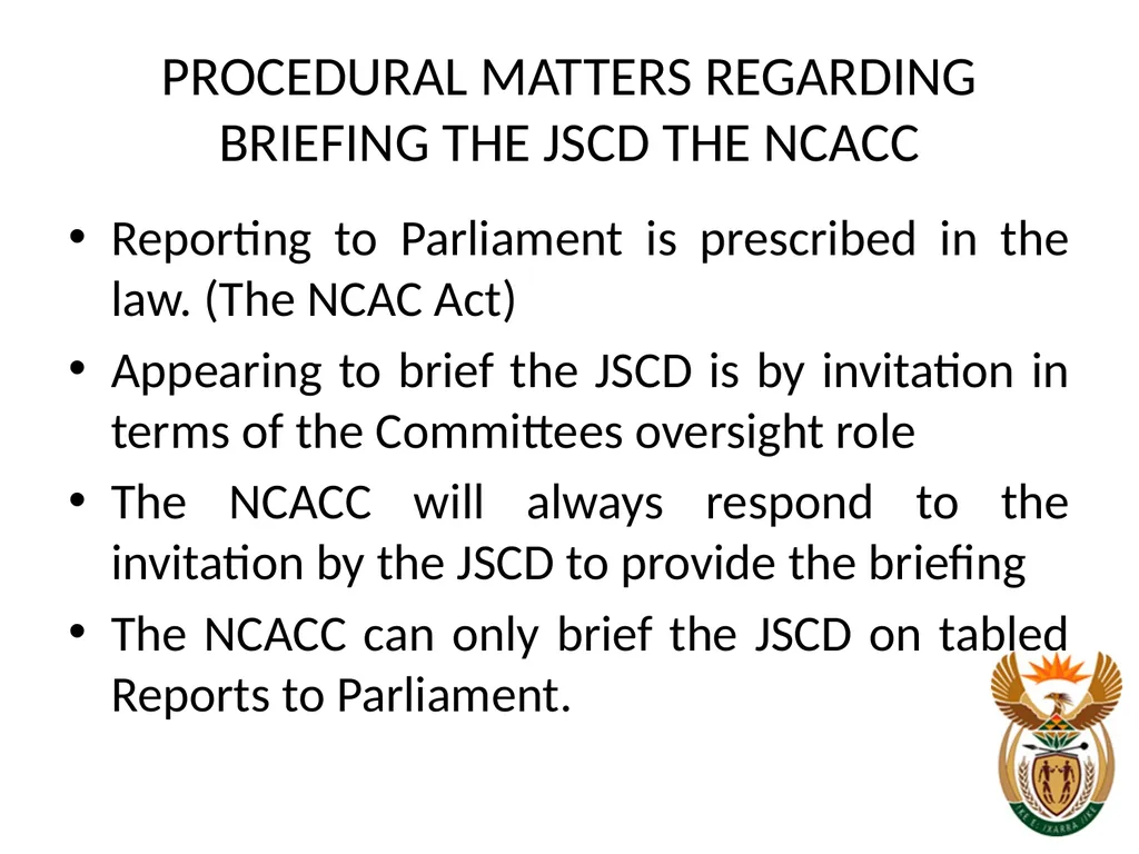 NATIONAL CONVENTIONAL ARMS CONTROL COMMITTEE - slide 3 of 39