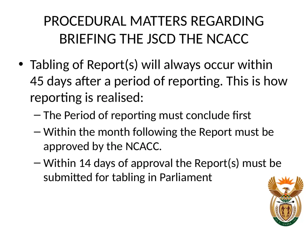 NATIONAL CONVENTIONAL ARMS CONTROL COMMITTEE - slide 4 of 39