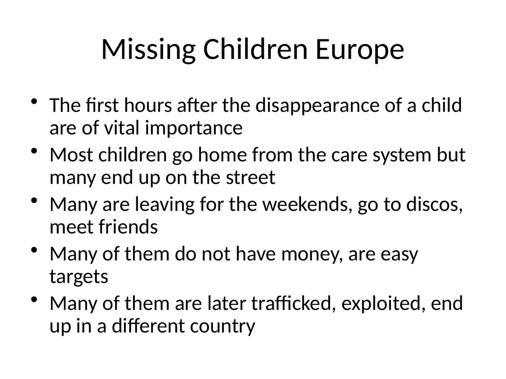 Children on the run from public care settings in - slide 7 of 11