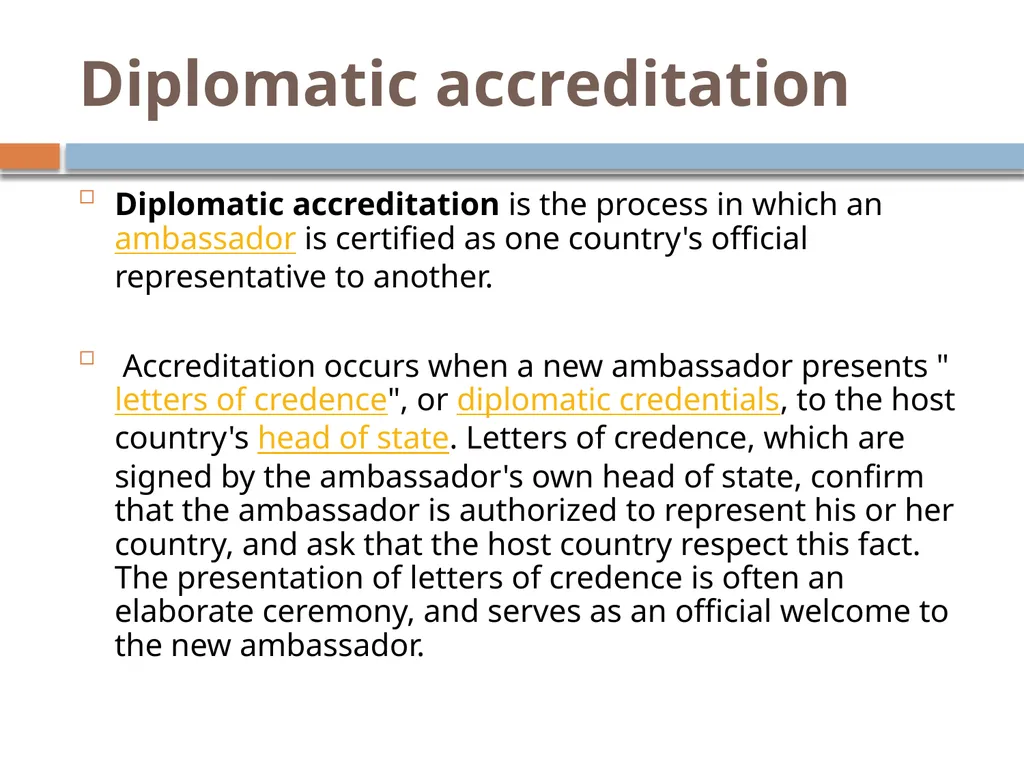 Ir312 Diplomacy Understanding the role of an - slide 31 of 38