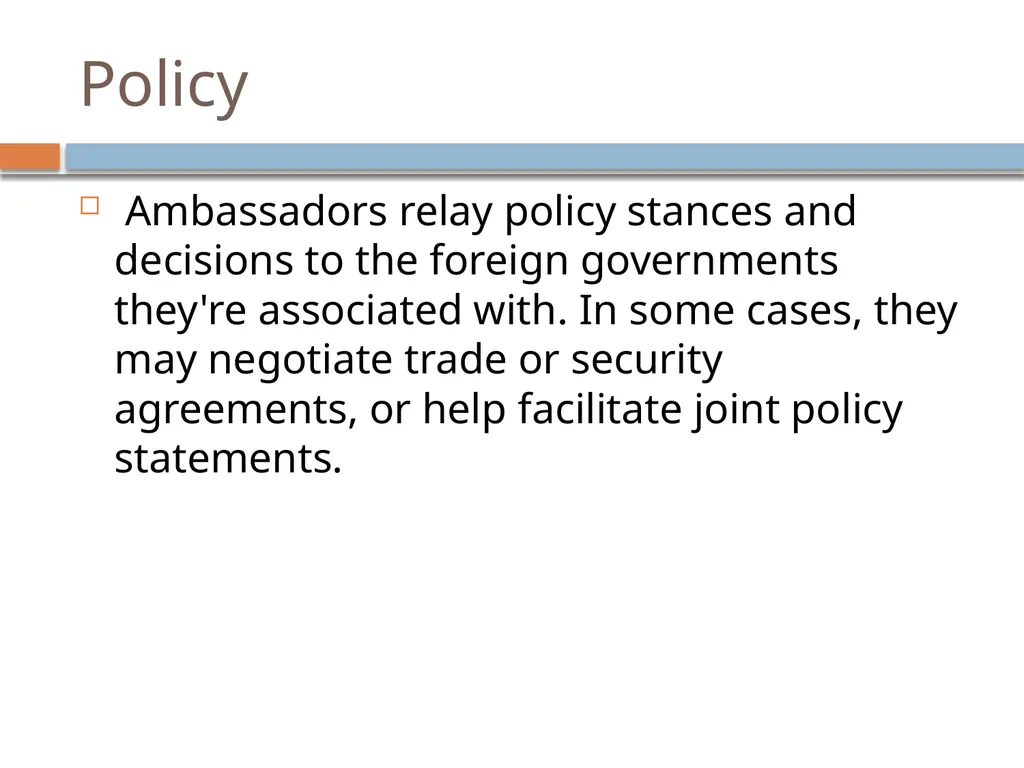 Ir312 Diplomacy Understanding the role of an - slide 25 of 38