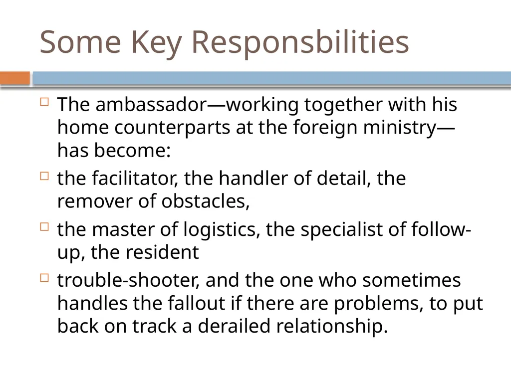 Ir312 Diplomacy Understanding the role of an - slide 22 of 38