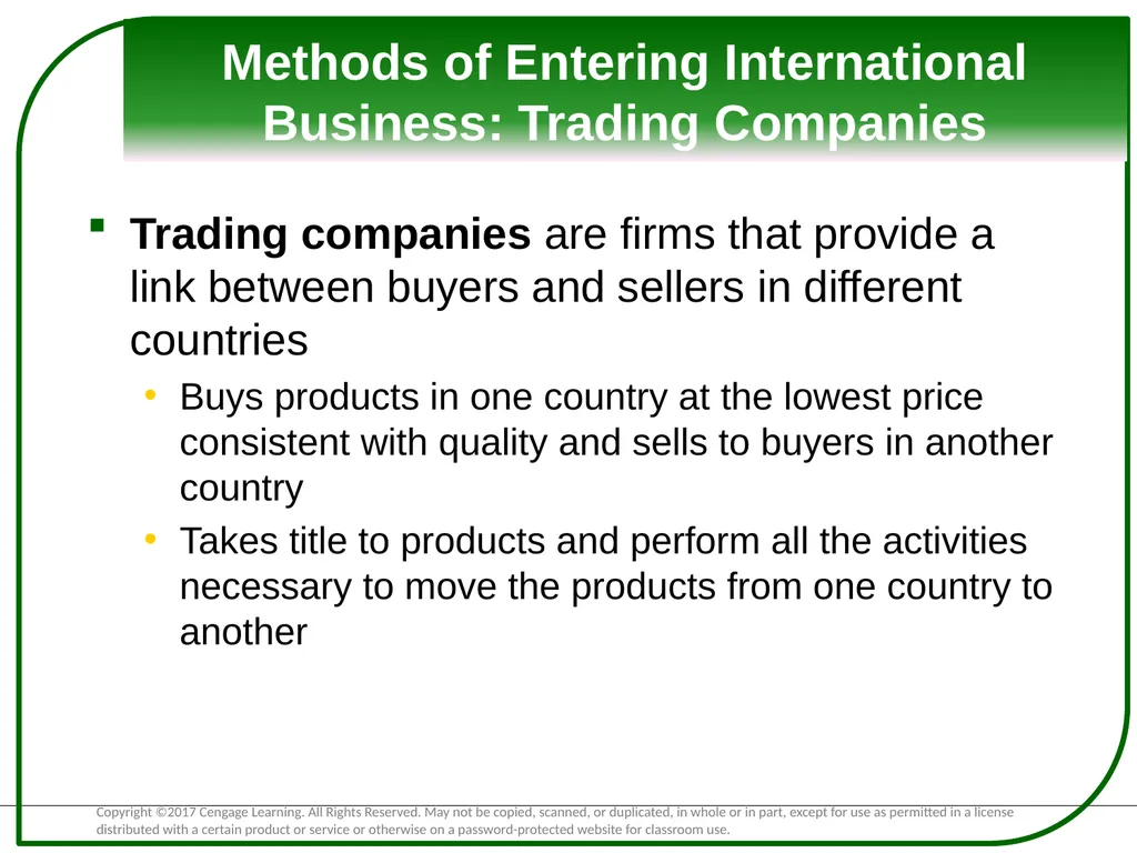 Exploring Global Business The Basis for - slide 11 of 32