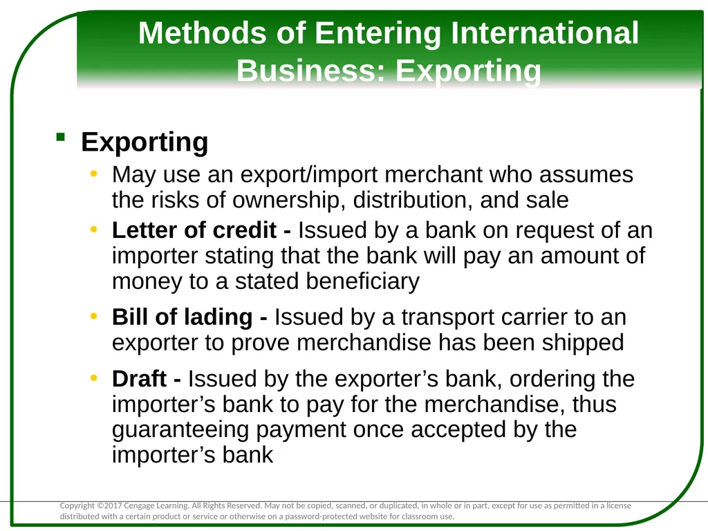 Exploring Global Business The Basis for - slide 6 of 32