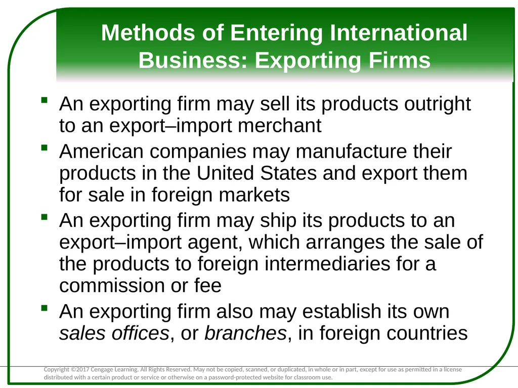 Exploring Global Business The Basis for - slide 7 of 32
