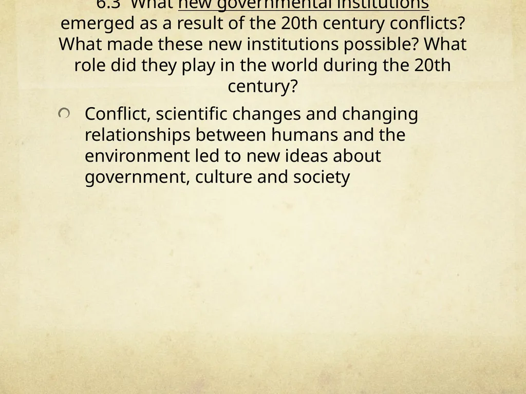 Period 6: Part 2 Accelerating Global Change and - slide 3 of 22