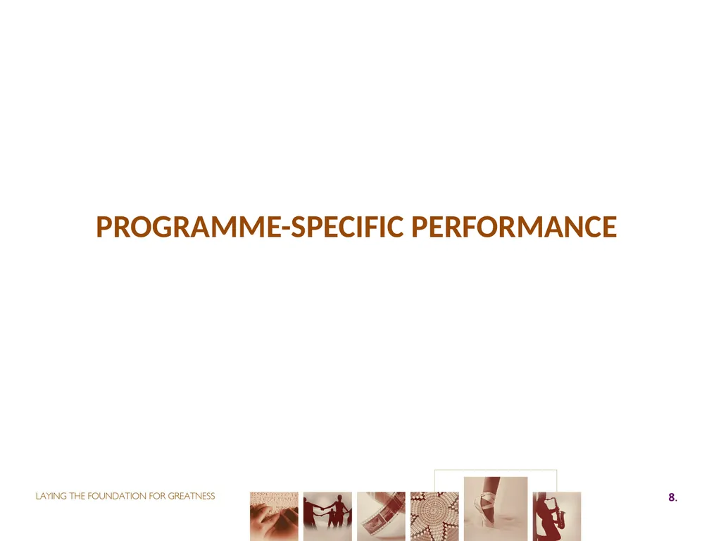 First QUARTER PERFORMANCE REPORT first quarter for - slide 8 of 48
