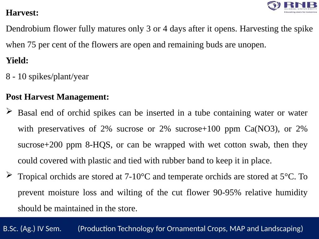 Course Name- Production Technology for Ornamental - slide 9 of 9