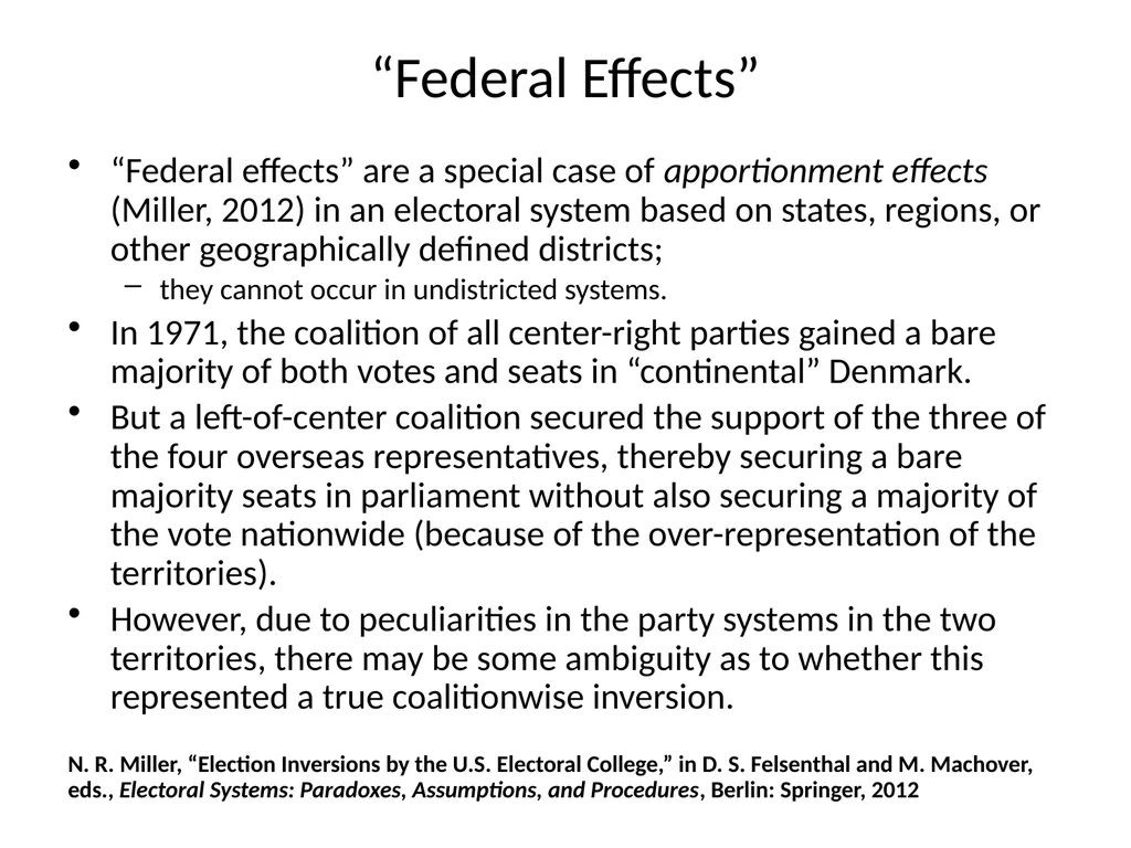 ELECTION INVERSIONS UNDER PROPORTIONAL - slide 7 of 23