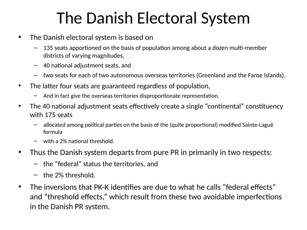 ELECTION INVERSIONS UNDER PROPORTIONAL - slide 6 of 23