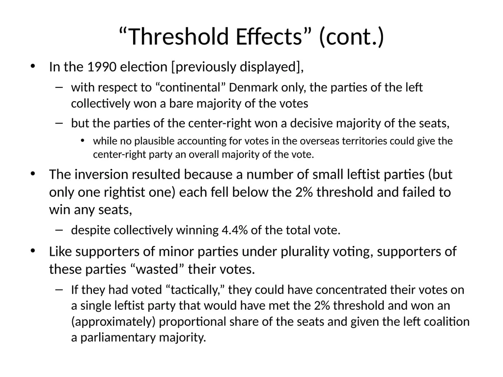 ELECTION INVERSIONS UNDER PROPORTIONAL - slide 9 of 23