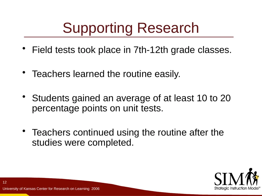 The Unit Organizer Routine The Content Enhancement - slide 12 of 56